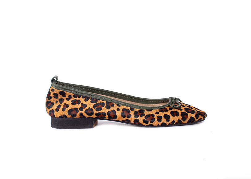 Ballet Flat - calfhair leopard print
