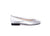 Ballet Flat - silver leather
