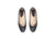 Ballet flat - black leather with rope bow