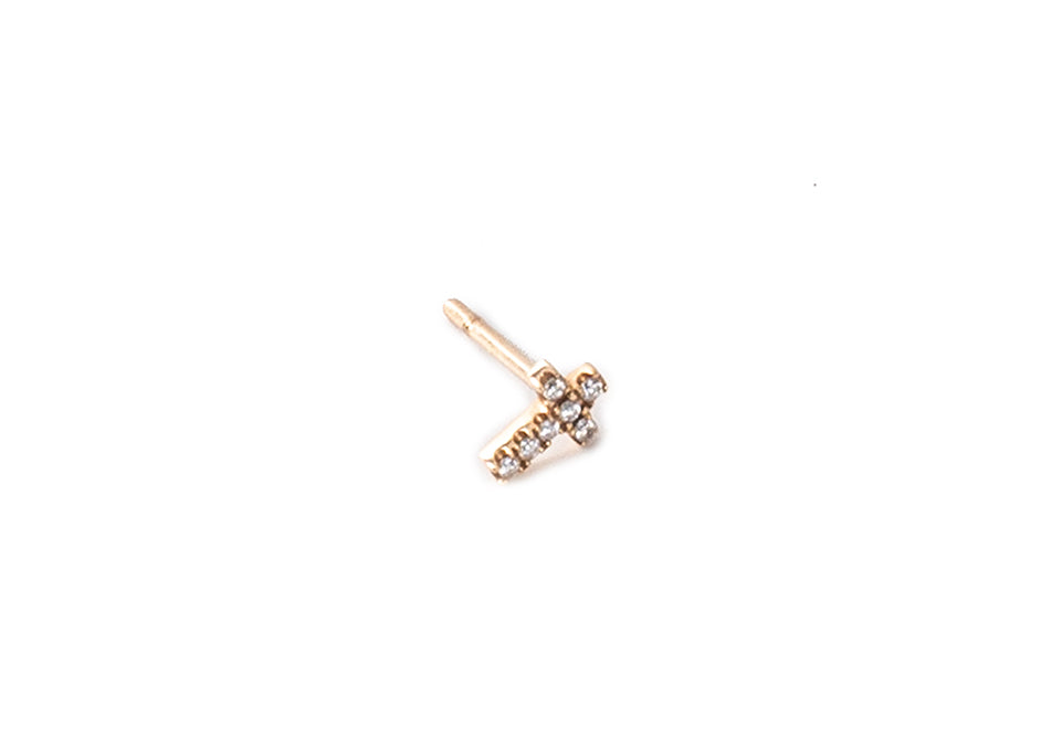 Symbolic earring - Diamond cross