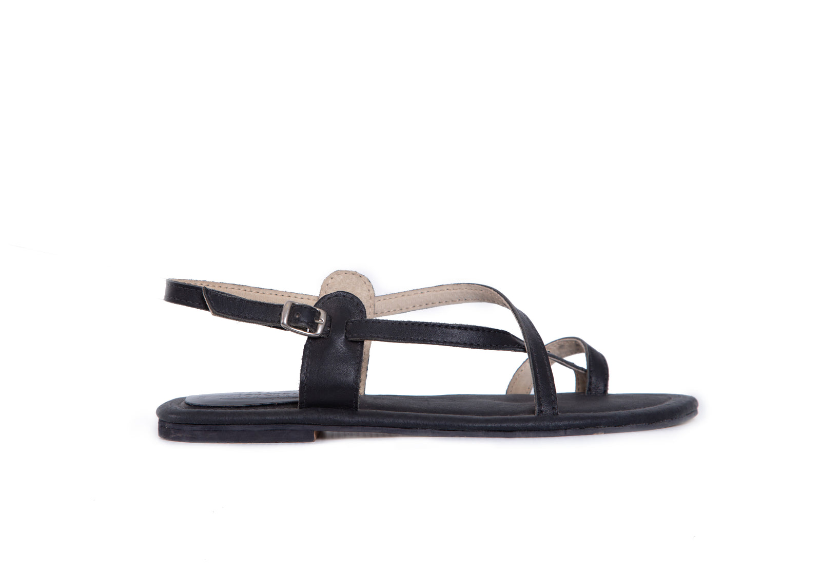 Thong sandal - gold leather - House of Cinnamon