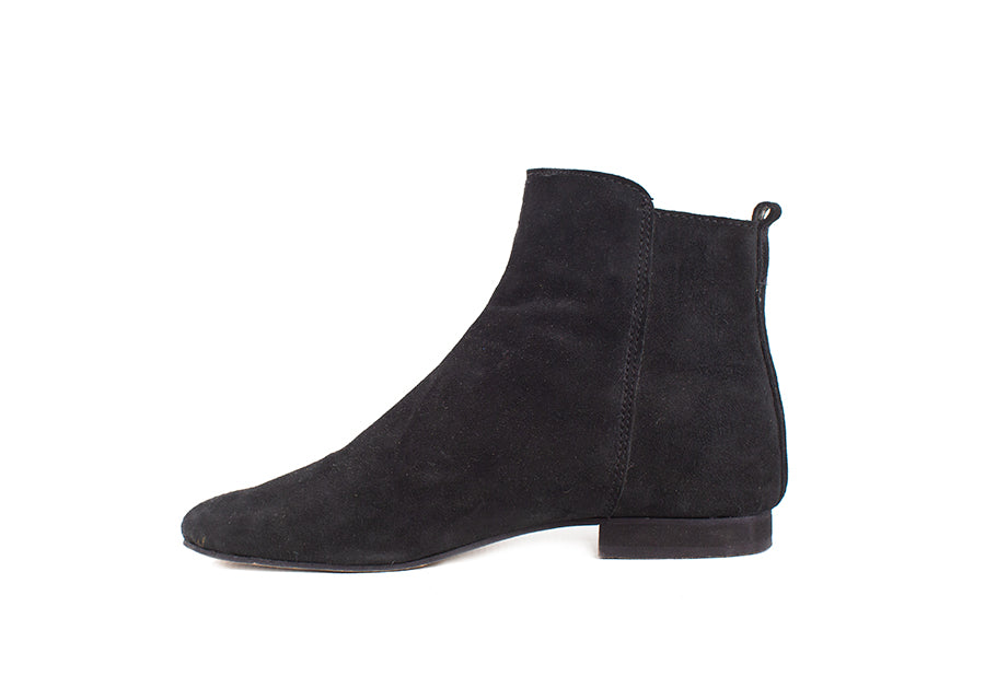 Classic ankle boot - suede black leather