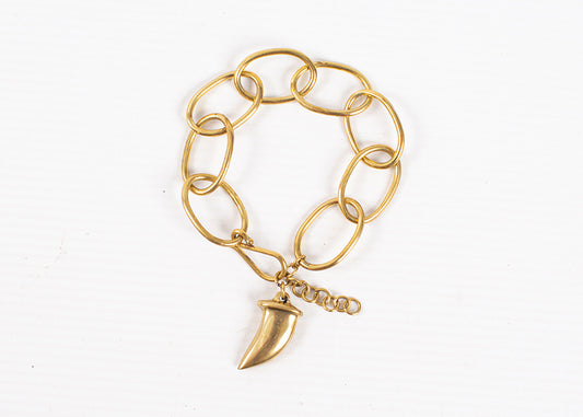 Chunky Chain Bracelet with horn