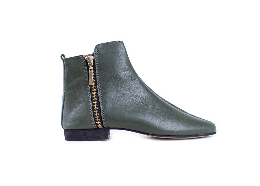 Classic ankle boot - moss green