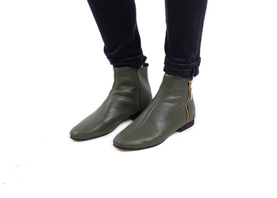 Classic ankle boot - moss green