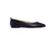 Pointed Flat - navy leather